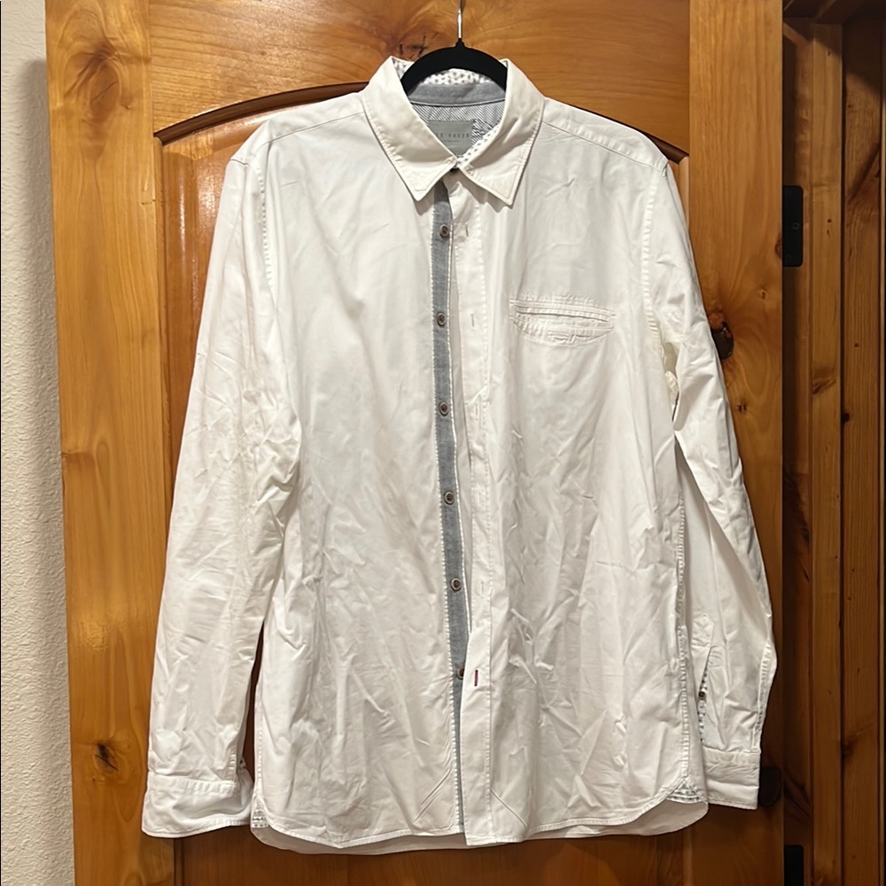 Ted Baker Men's White Button-Up Shirt
